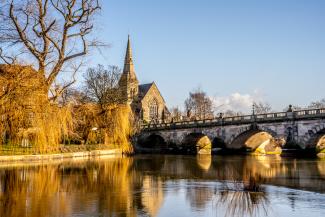 Shrewsbury town centre bridge