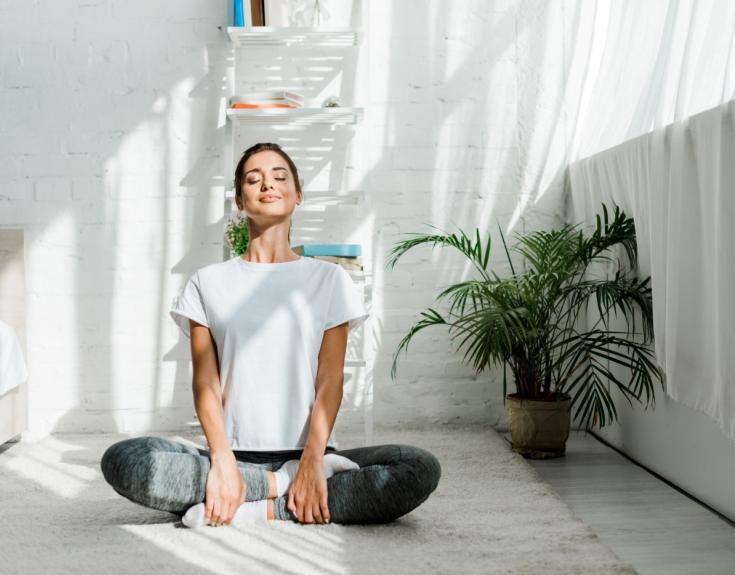 Woman doing yoga 