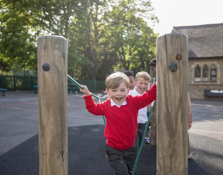 Children in a school playground