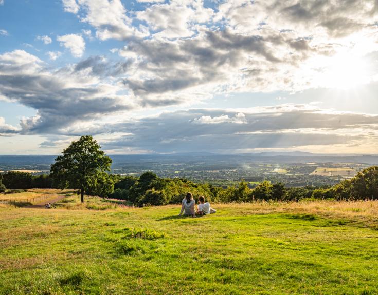 View over Hagley from Clent